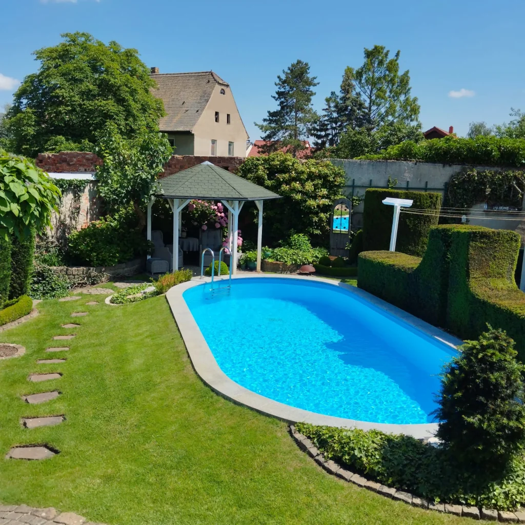 View of the swimming pool